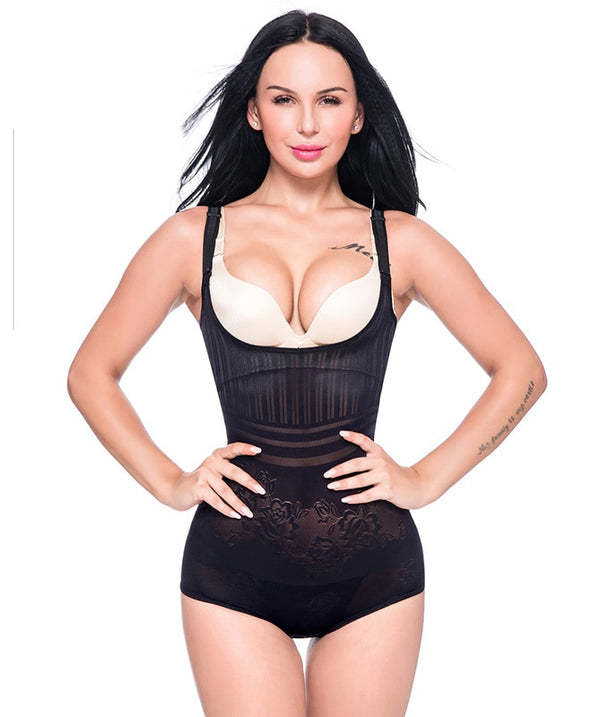 Open-Bust Panty Bodysuit