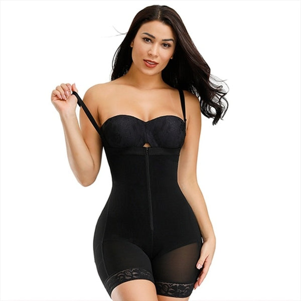 Open-Bust Mid-Thigh Bodysuit